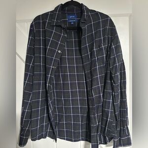 Apt. 9 Black and White Checkered Shirt